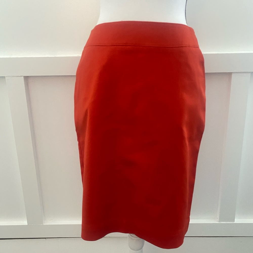 Blood orange pencil skirt with pockets - NWOT
